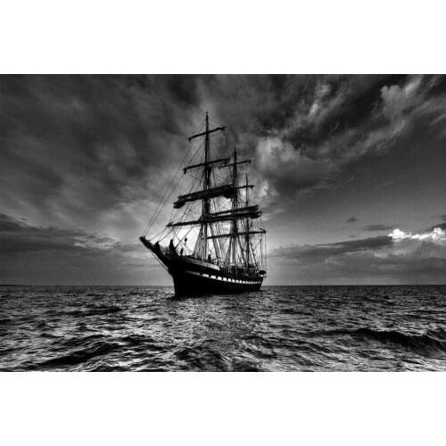 Sailing Ship Art Film Print Silk Poster Home Wall Decor 24x36inch