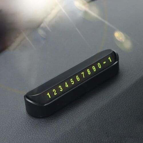 Stylish Car Temporary Stop Sign Magnetic Phone Number Display Parking Card Plate Car Exterior Accessories Boutique 2019 New