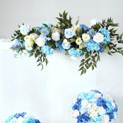 Wedding road lead rose flower row wedding silk artificial flower Garland Wreath home holiday Christmas celebration decoration