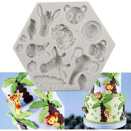 1 * 3D Animal Silicone Fondant Cake Mould Icing Sugarcraft Chocolate Mold Tool Decor