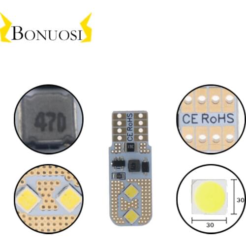 2Pcs W5W LED T10 Led-lampe 168 194 Canbus Noch Fehler 4SMD 3030 Auto Signal Lichter Freiheit Lizenz Platte lampe 6000K 12V