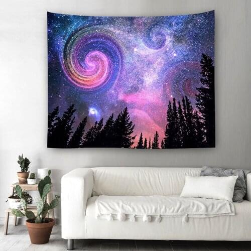 4 Size Night Sky Printed Mandala Tapestry Wall Hanging Wall Decoration Hippie Tapestry Beach Throw Towel Yoga Mat