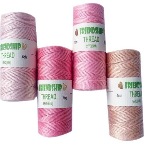 50M/roll Tassel line Silky Rattail Nylon Thread Cord Jade line 19 COLOUR European Braided Wire For Diy Bracelet Necklace Making