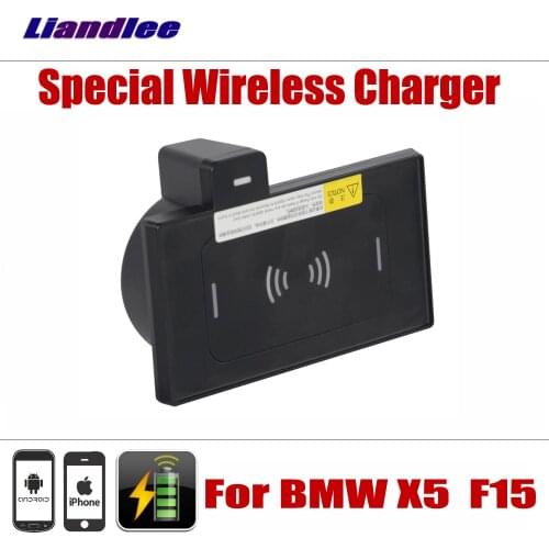 Accessories Car Wireless Charger For BMW X5 F15 2013–2015 2016 2017 2018 Dashboard Storage Drawer Storage Box Phone Holder