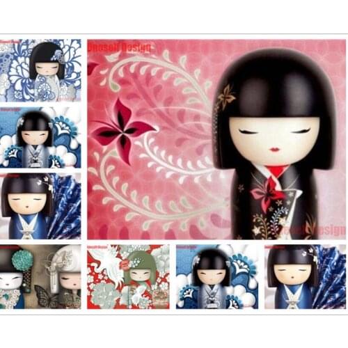 5d diamond painting Japanese doll 5d diamond painting accessories 5d diamond painting home decoration accessories best gift