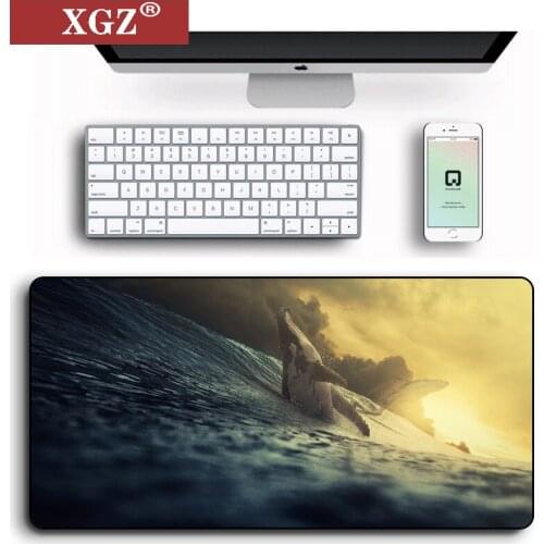 Big Whale Large Office Laptop Mouse Pad Cute Mouse Game Table Mat Home Office Player 80X30 Rubber Non-slip Player Accessories