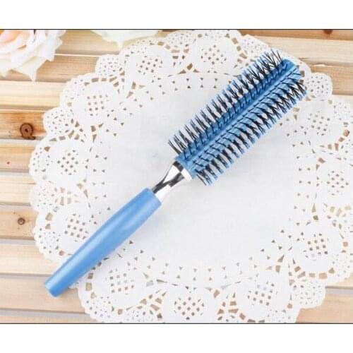 Fast ship way 21CM unisex cylinder curly hair brush anti-static massage comb as hair care afro pick modeling styling tool