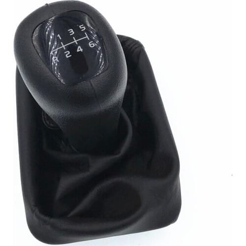 Black 6 Speed Gear Shift Knob Gaiter Boot Cover HZTWFC-10.4 For Mercedes Benz W202 C W208 CLK W210 E