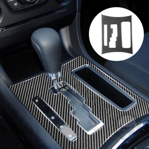 Decorative Cover For Automatic Gear Shift Panel Automotive Interior Accessories Durable One Piece Set Carbon Black