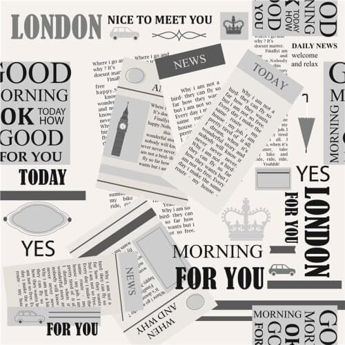 Polyester Stretch satin fabric for dress newspaper and poker pattern custom printing thin shirt sewing fabric 145cm*100cm