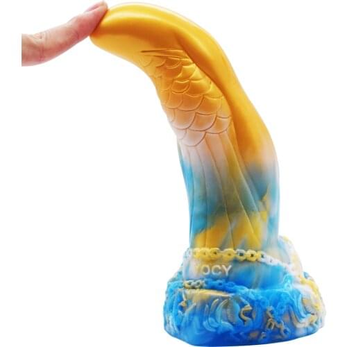 Fantasy Pattern Big Dildo For Women Men Penis Beads Friction Strapon Dildos For Gay Suction Cup Huge Dick Erotic Toy For Couples