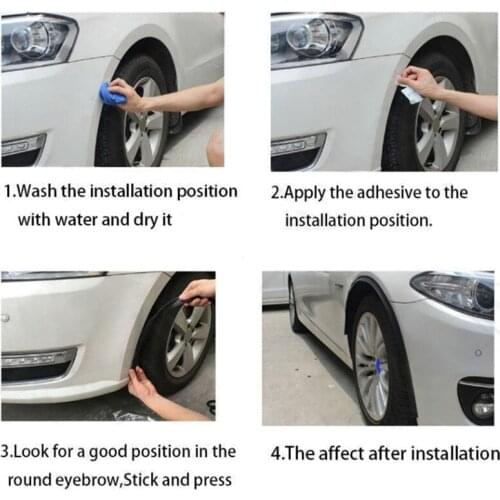 Wheel Heel Eyebrow Trims Strip Rubbing Strip Car Lip Trim Protective Tool Auto Wheel Anti-friction Strip Car Flexible Fender