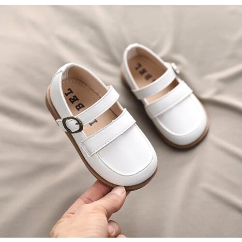 Girls Leather Shoes Spring Kids Baby Soft-soled Non-slip Shoes Children Princess Casual Outerwear Fashion Sneakers