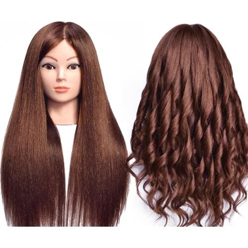 Mannequin heads with 80% human hair for braiding tete de cabeza manniquin dolls dummy head for hairdresser practice hair styling