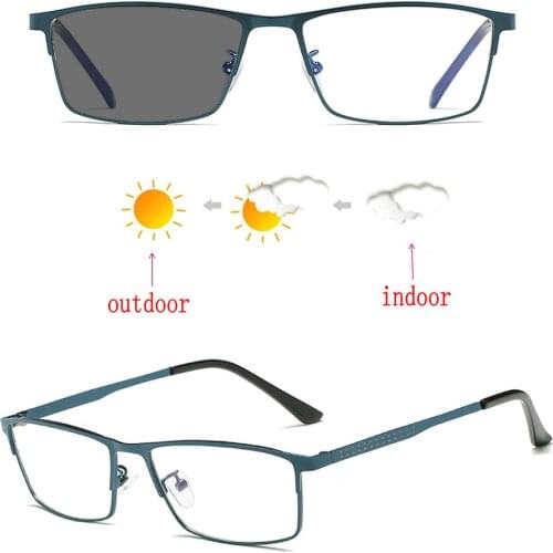 Business Male Sun Photochromic Myopia Eyeglasses Men student Finished Myopia Eyewear prescription Sunglasses Frame NX