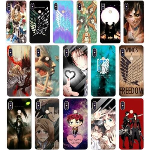 190H Attack On Titan Anime Soft Silicone Tpu Cover phone Case for xiaomi redmi 6 pro 5 plus note 6 pro 4 4x mi 8