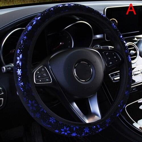 New 1PC Snowflake Bling Car Steering Wheel Cover for Women Gilded Design Without Inner Ring Elastic Band Cover Auto Product