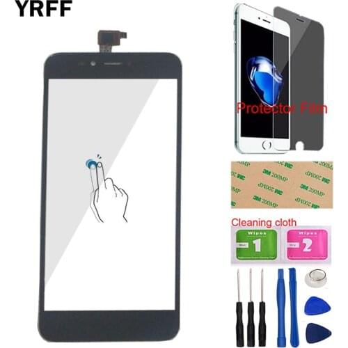 YRFF 5.5'' Mobile Touch Screen Front Glass For Wiko U Pulse Touchscreen Sensor Touch Screen Digitizer Panel Tools Protector Film