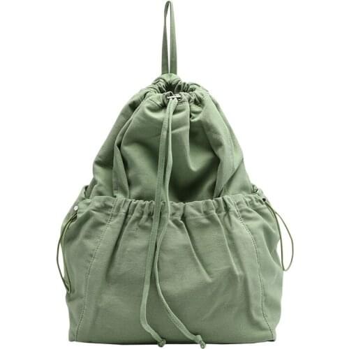 Korean Version Simple Small Fresh Backpack Leisure Literature And Art Forest Series With Schoolbag Ins Net Red Fashion Canvas