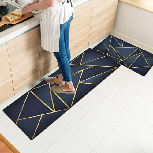 Anti-slip Kitchen Rugs Long Kitchen Floor Mats Washable Entrance Doormat Nordic Welcome Mat Decorative Floor Rugs for Doorway