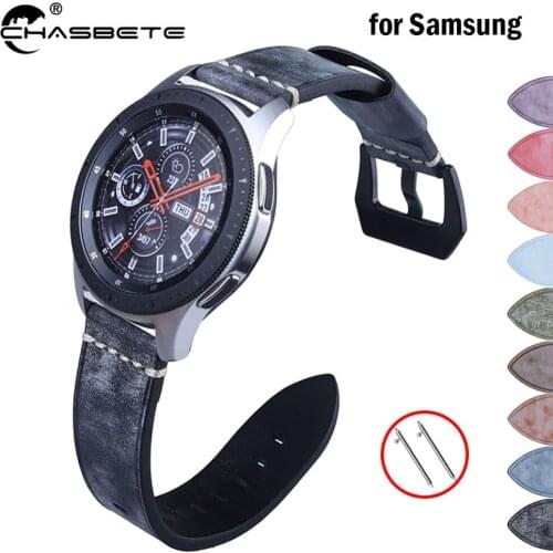 Compatible Samsung S3 Bands White fog wax oil wax skin 22mm for Samsung Galaxy Watch 46mm SM-R800 Quick Release Band Wrist Strap