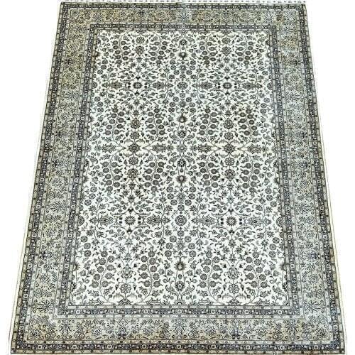 Seeykeep™ 4x6 silk handknotted oriented traditional rug