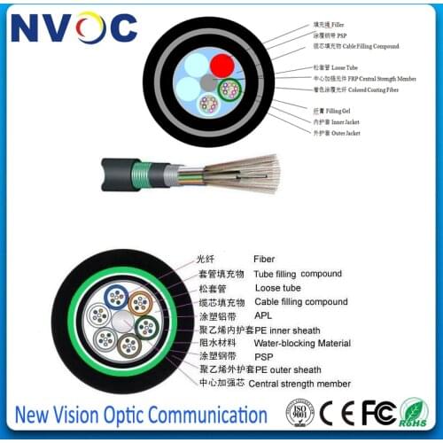 SM,G652D,8core,GYTA53 Outdoor Direct Buried Single Mode Fiber Optic Cable