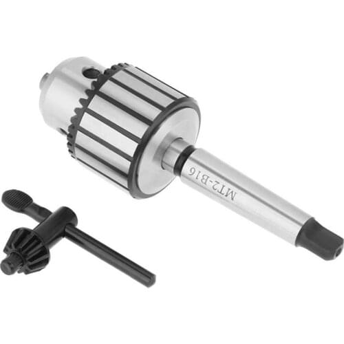 B16 Drill Chuck 1-13mm MT2 Arbor Key Type Drill Chuck Mini Lathe Tool Accessories