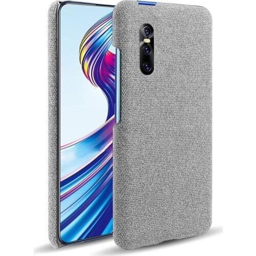 Cloth Cases For Vivo V15 Pro Case 1818 1819 Slim Retro Cloth Hard Cover For Vivo V15 Coque Vivo V15 Pro Coque Fundas Capa