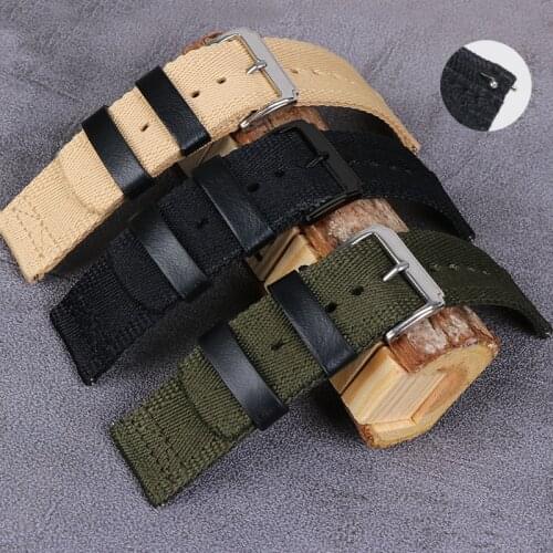 20mm 22mm 24mm Woven Nylon Strap Sport Waterproof Quality Canvas Men Replacement Bracelet Band for Huawei GT 2 46mm Smart Watch