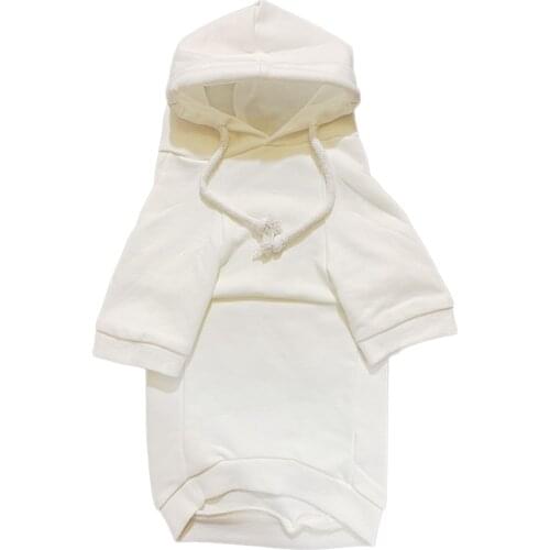 Cotton Pet Dog Hoodies for Small Dogs French Bulldog Heart Print Hoodies Chihuahua Pug Costume Apparel PC1303