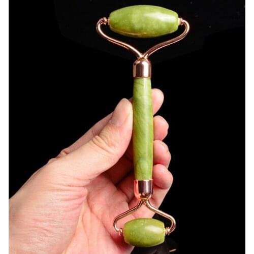 V Face Lifting Facial Massage Roller Silent Lifting Tightening Jade Roller Eye Facial Beauty Stick Xiuyu Arc Rod Alloy Bracket