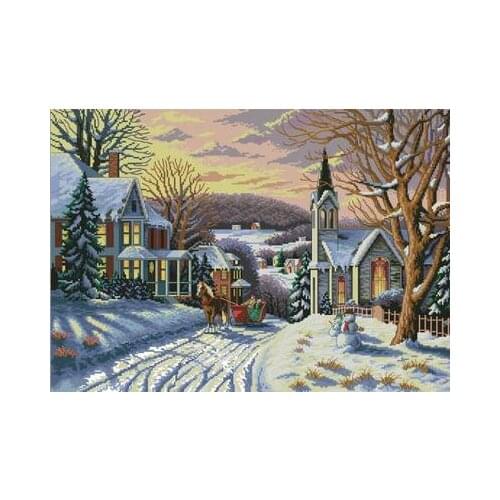 Magazine-three girls in flowers Counted Cross Stitch 11CT 14CT 18CT DIY Cross Stitch Kits Embroidery Needlework Sets