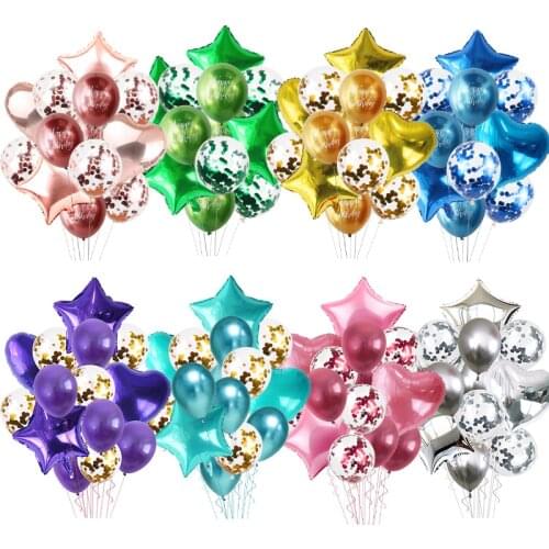 12inch Chrome metallic latex balloons happy birthday printed pattern ballon helium metal globos birthday party decorations