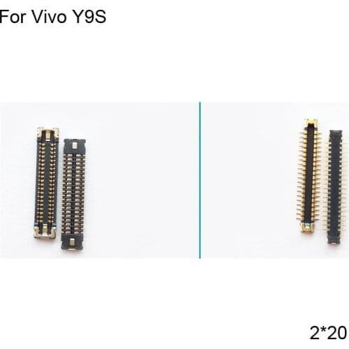 2PCS For Vivo Y9S FPC connector For Vivo Y 9S LCD display screen on motherboard mainboard On flex cable