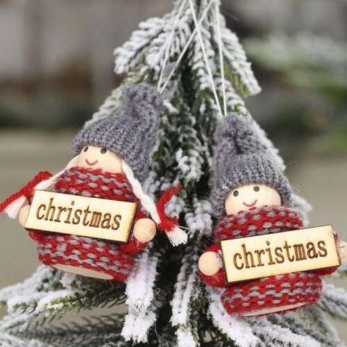 2Pcs Christmas Doll Angel Dolls Navidad 2021 Xmas Tree Decor Natal Ornaments New Year 2022 Gifts Christmas Decorations for Home