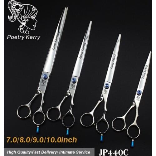 7.0/8.0/9.0/10 inch pet grooming scissors set straight cut teeth cut fish bone dog scissors Japan 440c hair care & styling