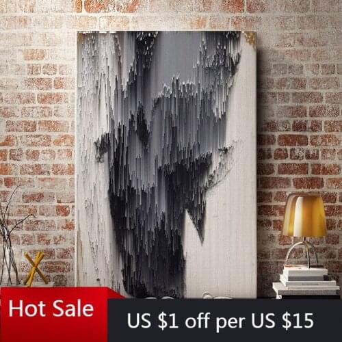 Abstract Morden Black Lines Canvas Painting Poster Print Home Wall Art Decoration Picture for Poster Aesthetic Room Decor