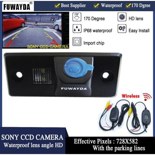 FUWAYDA WIRELESS FOR SONY CCD Car Rear View Mirror Image Camera for VW TIGUAN TOUAREG POLO SANTANA PORSCHE CAYENNE SKODA FABIA