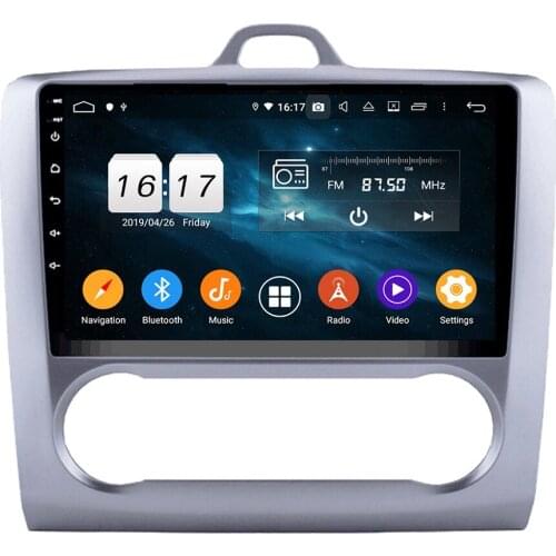 CarPlay & Android Auto DSP 9" PX6 Android 10 Car Stereo Radio DVD GPS Bluetooth 5.0 WIFI for Ford Focus 2004-2011