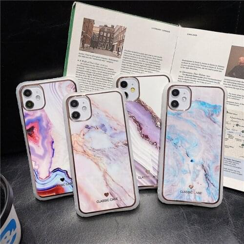 Luxury Laser Abstract Marble Texture Phone Case For iphone 11 Pro Max 7 8 plus X XR XS Max SE 2020 Back Cover Silicone Soft Capa