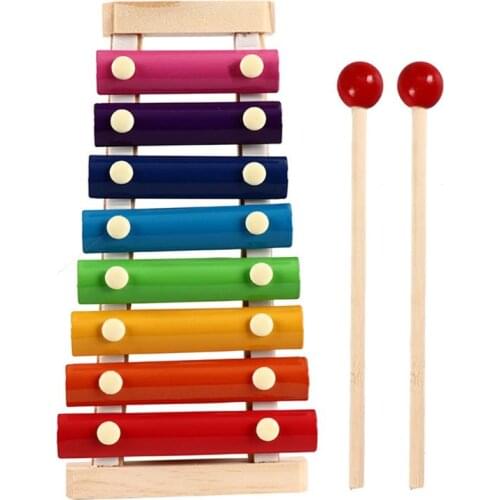 Montessori Wooden Toys Childhood Learning Toy Baby Colorful Wooden Blocks 63HE