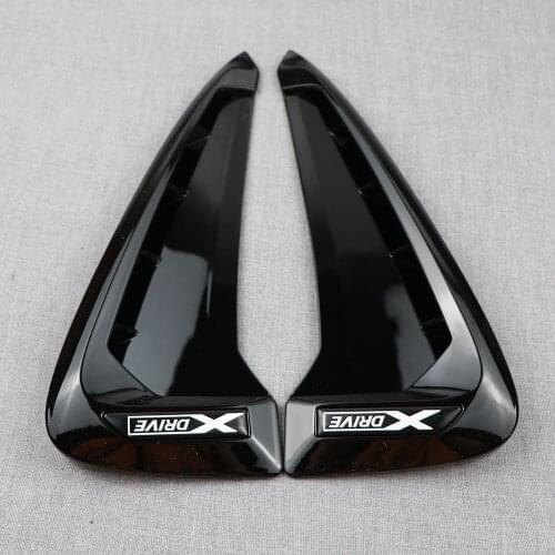 For BMW Xdrive Emblem Logo X5 F15 X5M F85 LOGO Shark Gills 3D Stickers Side Fender Vent Decoration Car-Styling 2Pcs/set