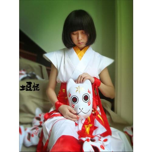 Hotarubi no Mori e Gin Hand Printed Anime Cosplay Mask Halloween Party Mask