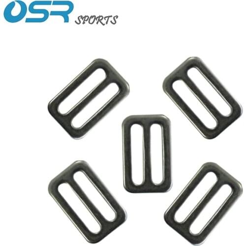 5pcs Scuba diving webbing keeper Tri-bar glider 304 Stainless steel 25mm 1inch