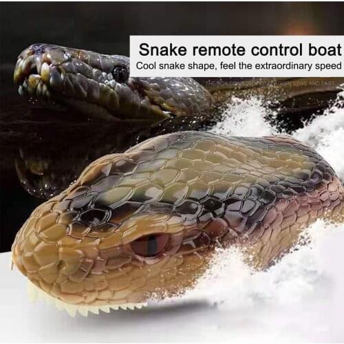 Remote Control Boats For Pools And Lakes, Crocodile 3 In 1 RC Animal Boats Capsize Recovery 2.4GHz Snake Head Racing Boat Gift