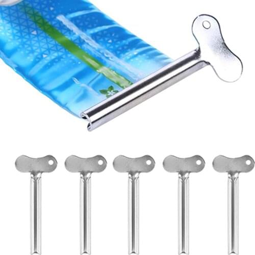 2PCS Metal Toothpaste Artifact U-shaped Key Toothpaste Cosmetic Spray Paint Extruder Household Products