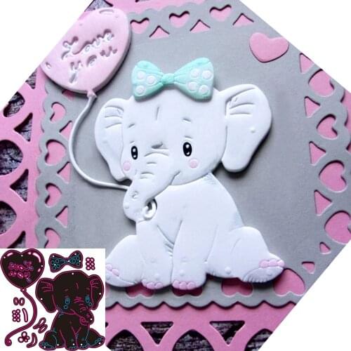 Elephant Metal Cutting Dies for DIY Scrapbooking Album Paper Cards Decorative Crafts Embossing Die Cuts