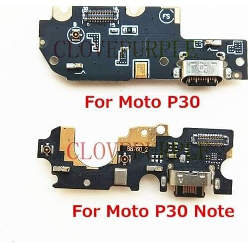 New USB Charging Port Dock Connector Board Flex Cable With Mic Microphone For Motorola Moto One P30 Play Note