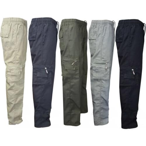 Goocheer New Arrival Camping Hiking Army Cargo Combat Military Mens Straight Trousers Pants Casual Elasticized Summer Pants